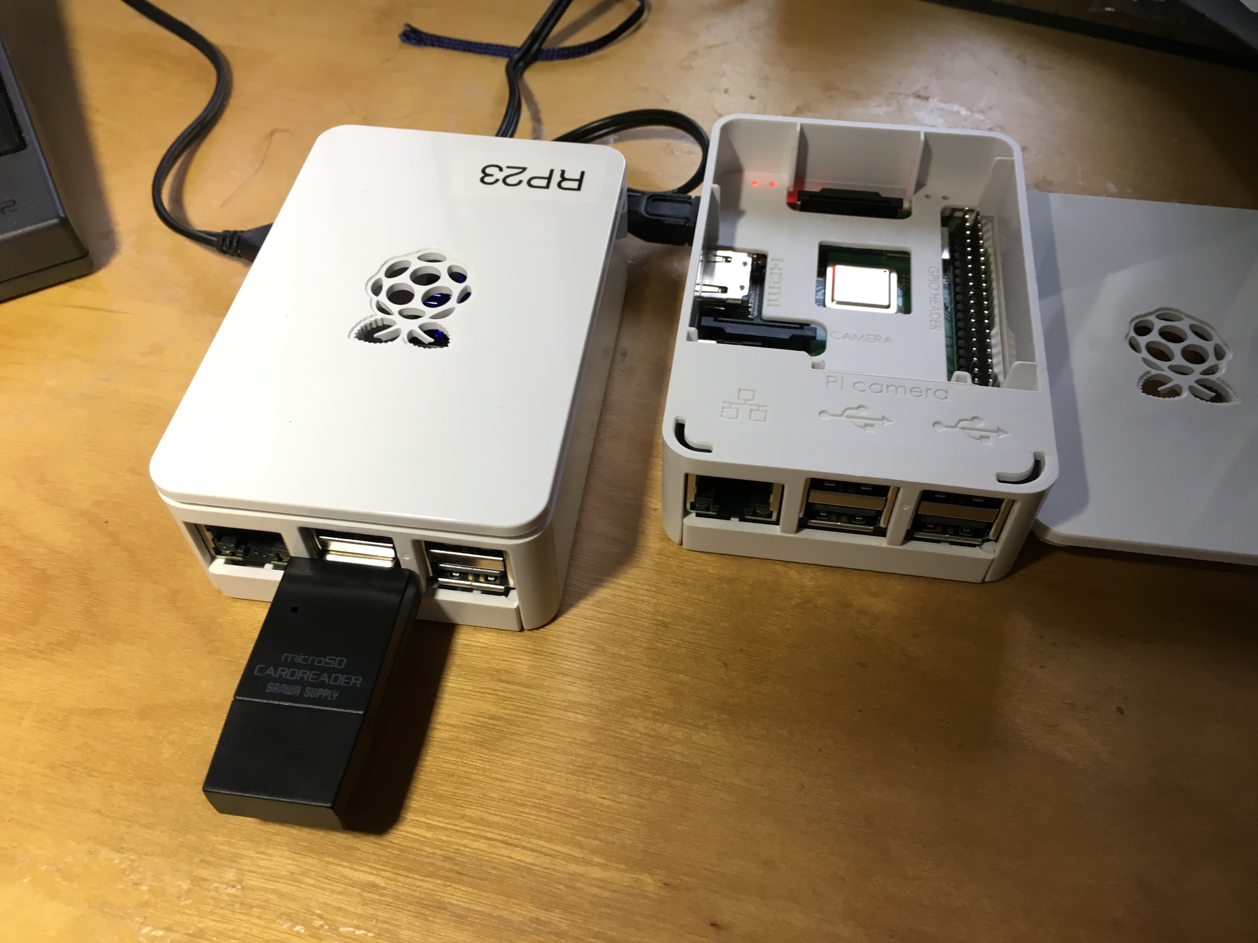 RasPi3B+ and USB Card Reader